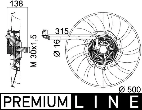 Fan, engine cooling