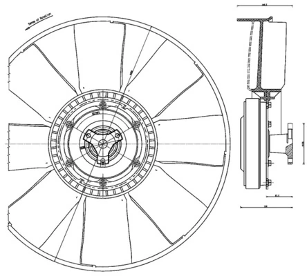 Fan, engine cooling