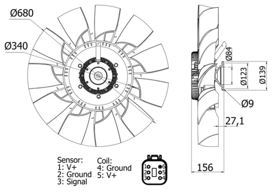 Fan, engine cooling