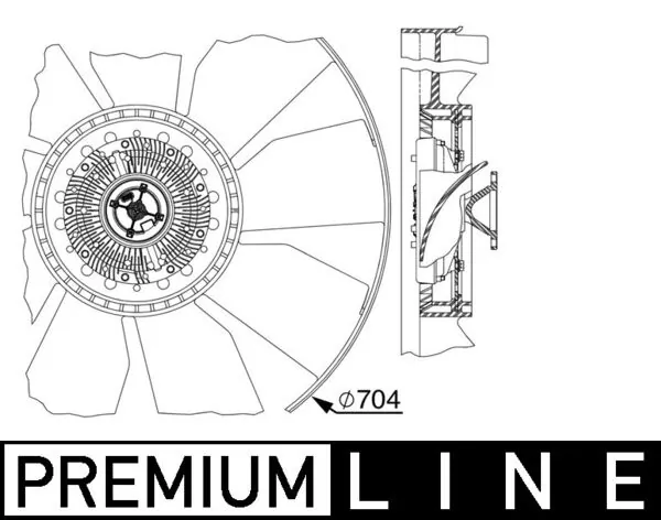 Fan, engine cooling