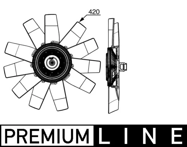 Fan, engine cooling