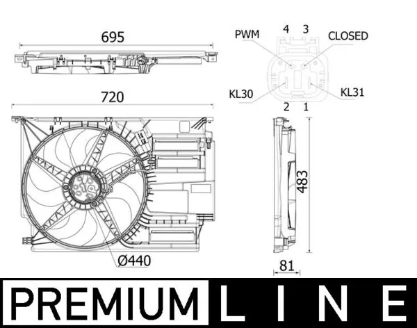 Fan, engine cooling