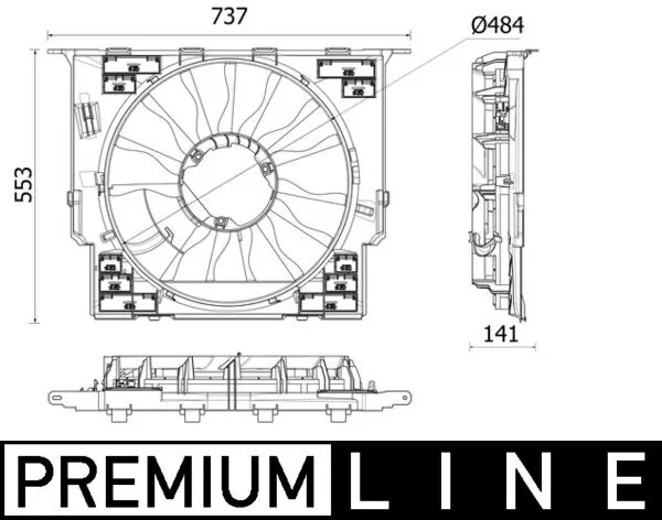 Fan, engine cooling