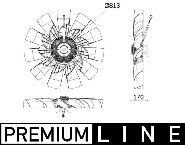Fan, engine cooling