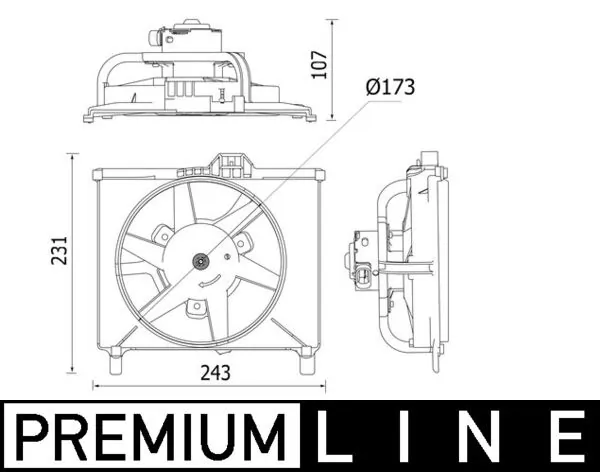 Fan, engine cooling