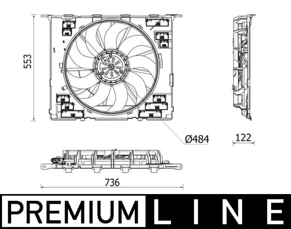 Fan, engine cooling