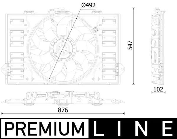 Fan, engine cooling