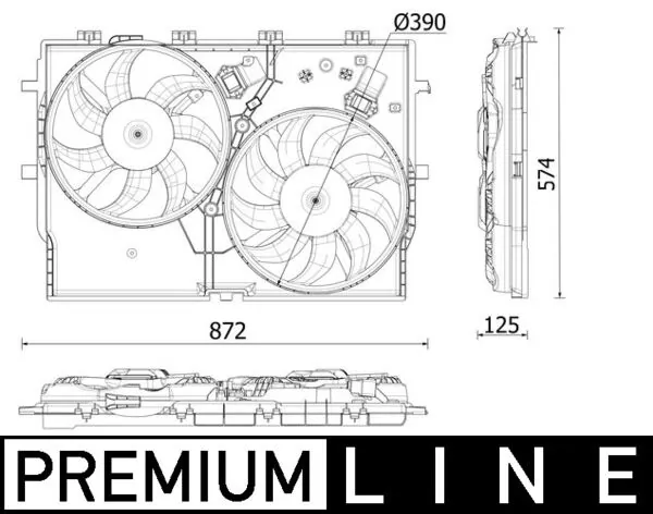Fan, engine cooling