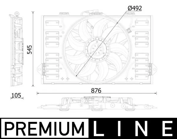 Fan, engine cooling