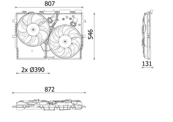 Fan, engine cooling