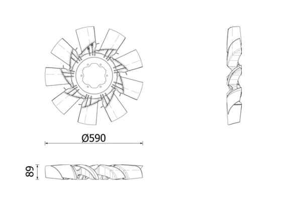 Fan, engine cooling