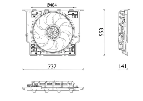 Fan, engine cooling