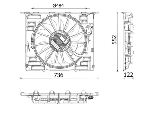 Fan, engine cooling