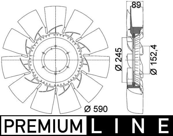 Fan Wheel, engine cooling