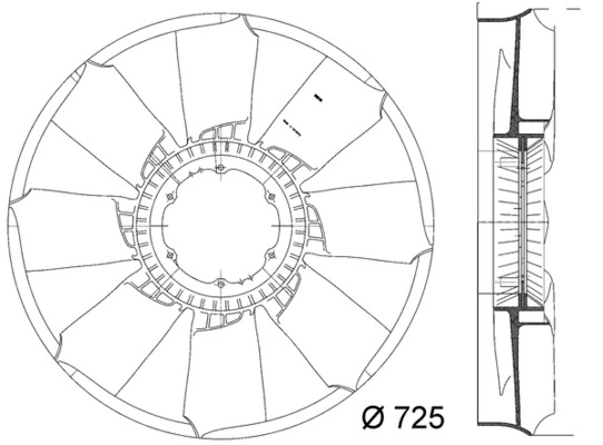 Fan Wheel, engine cooling
