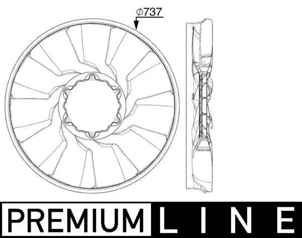 Fan Wheel, engine cooling