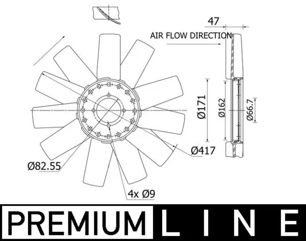 Fan Wheel, engine cooling