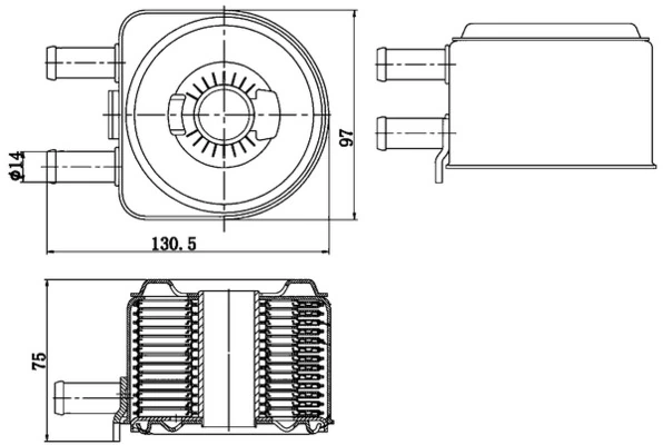 Oil Cooler, engine oil
