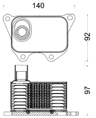 Oil Cooler, engine oil