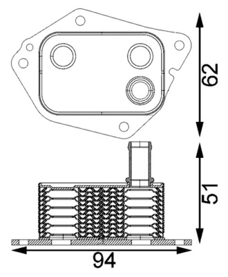 Oil Cooler, engine oil