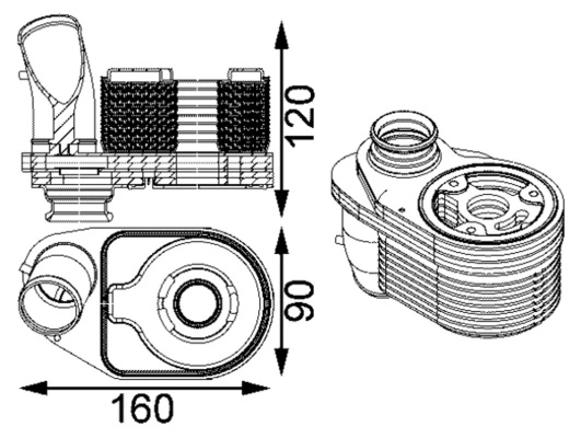 Oil Cooler, engine oil