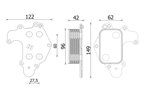Oil Cooler, engine oil