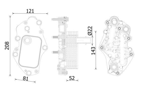 Oil Cooler, engine oil