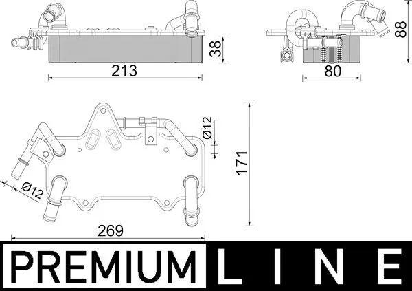 Oil Cooler, automatic transmission