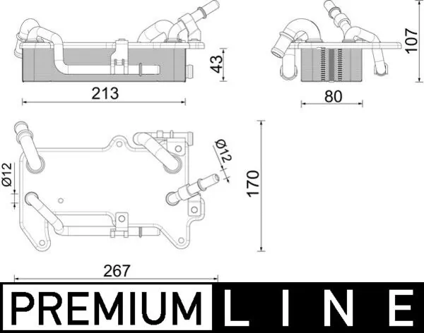 Oil Cooler, automatic transmission