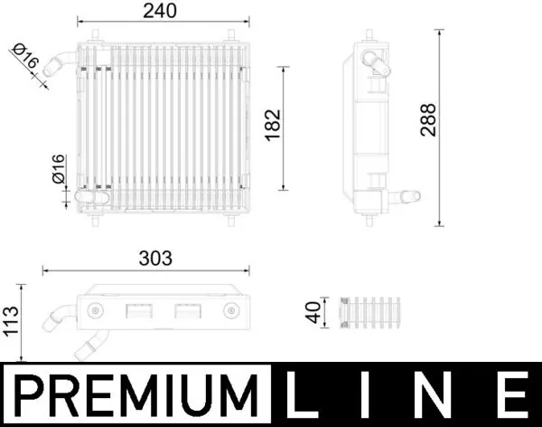 Oil Cooler, engine oil