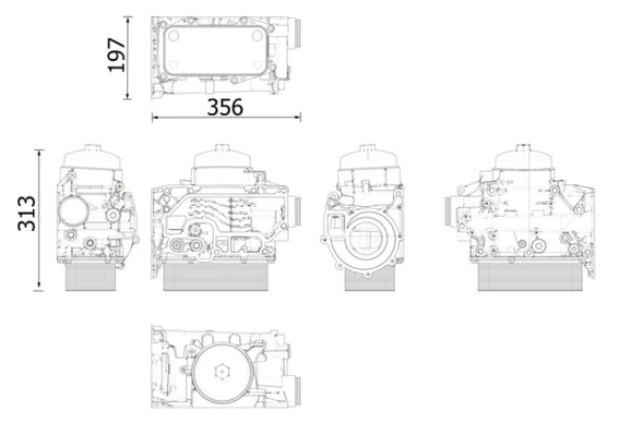 Oil Cooler, engine oil