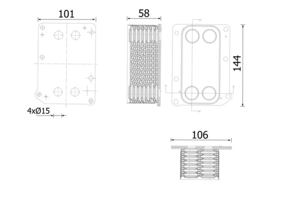 Oil Cooler, engine oil