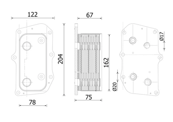 Oil Cooler, engine oil