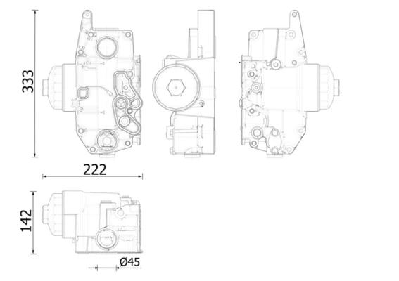 Oil Cooler, engine oil