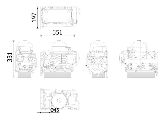 Oil Cooler, engine oil