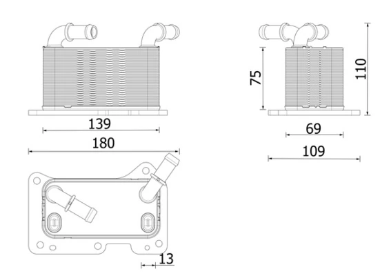 Oil Cooler, engine oil
