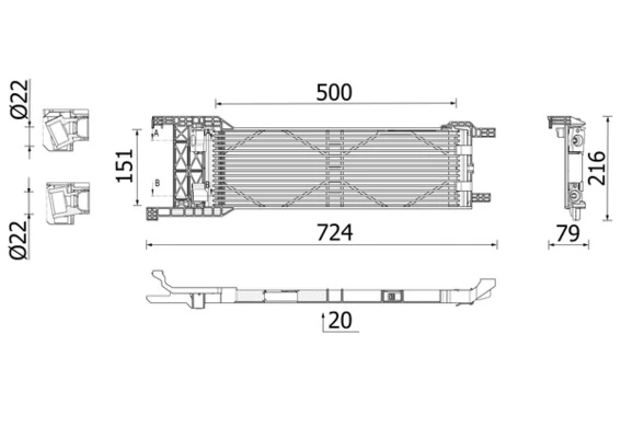 Oil Cooler, automatic transmission
