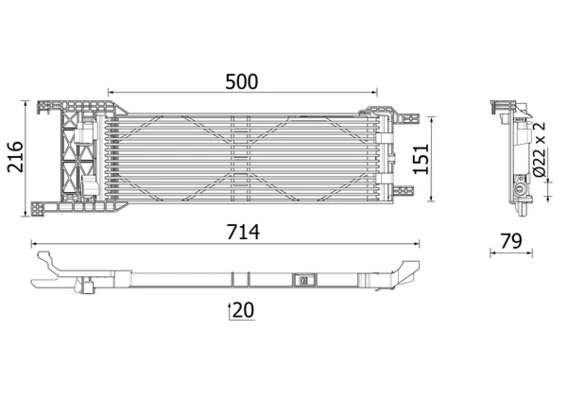 Oil Cooler, automatic transmission