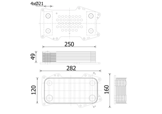 Oil Cooler, engine oil