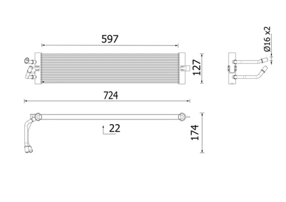 Oil Cooler, automatic transmission