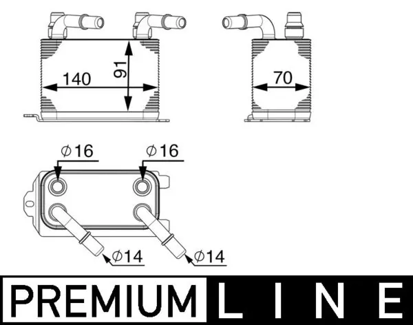 Oil Cooler, engine oil