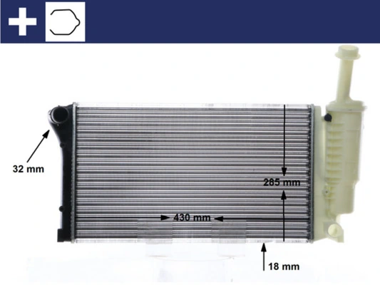 Radiator, engine cooling