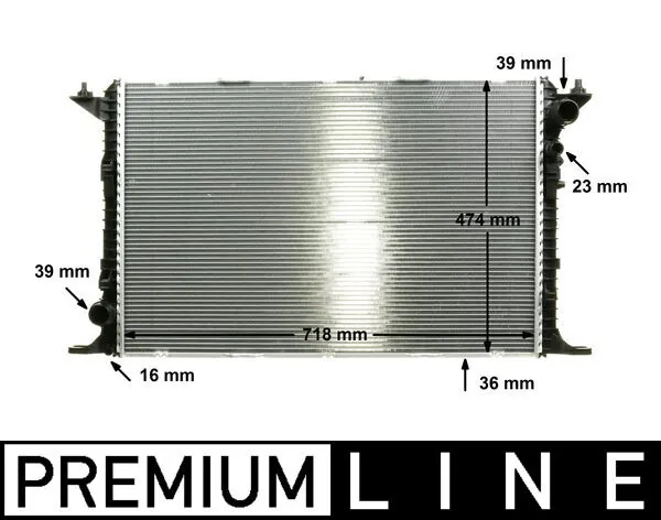 Radiator, engine cooling