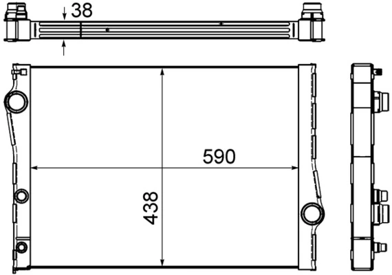Radiator, engine cooling