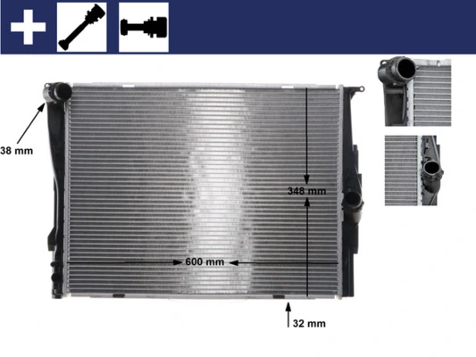 Radiator, engine cooling