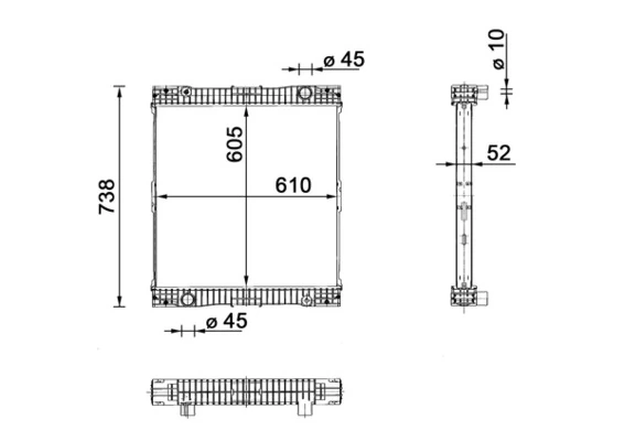 Radiator, engine cooling