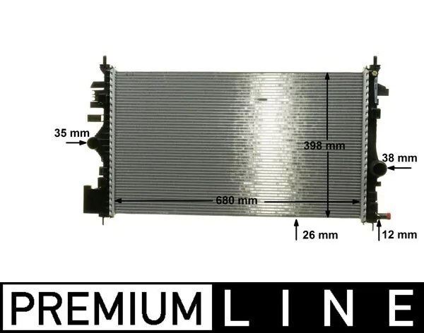 Radiator, engine cooling