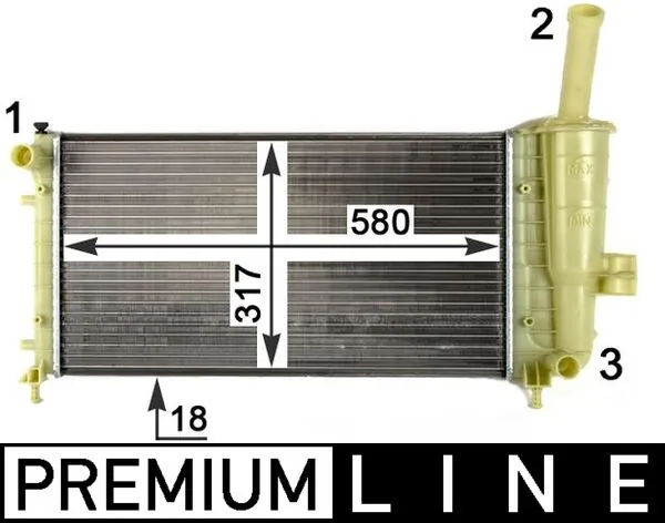 Radiator, engine cooling