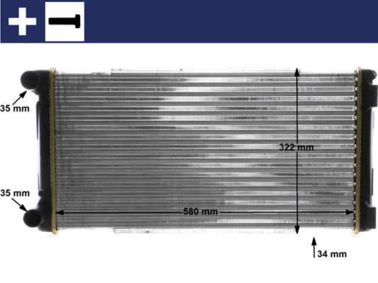 Radiator, engine cooling