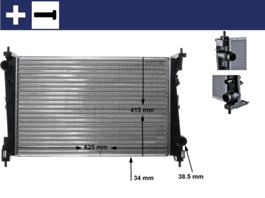 Radiator, engine cooling